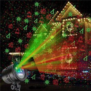Christmas Lights Projector Outdoor, Waterproof Christmas Laser Remote Control